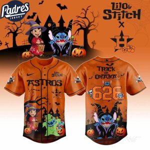 Houston Astros X 626 Lilo Stitch Trick Or Treat Jersey Houston Astros Merch Halloween Gifts