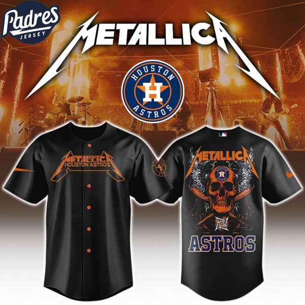 Houston Astros x MLB Metallica Baseball Jersey
