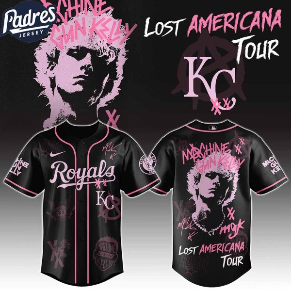 Kansas City Royals MLB x MGK The Lost Americana Tour Custom Baseball Jersey