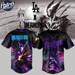 LA Dodgers MLB x One Punch Man 2025 Fans Baseball Jersey