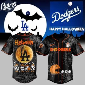 La Dodgers Merch Halloween Jersey Pumpkin Ghost Funny Gift For Sport Players