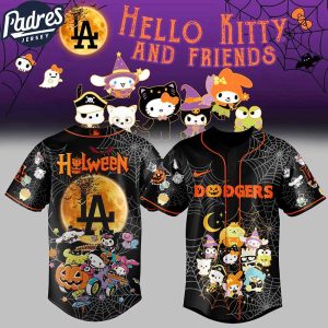 La Dodgers Merch Hello Kitty And Friend Halloween Jersey Cute Gift For Friends
