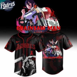 Los Angeles Angels Chainsaw Man The Movie Reze Arc 2025 Bomb Devil Baseball Jersey