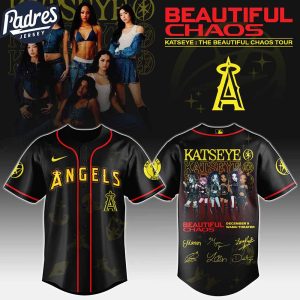 Los Angeles Angels MLB x Katseye The Beautiful Chaos Tour Custom Baseball Jersey