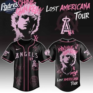 Los Angeles Angels MLB x MGK The Lost Americana Tour Custom Baseball Jersey