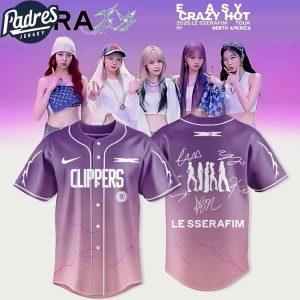 Los Angeles Clippers Easy Crazy Hot 2025 Le Sserafim Tour Limited Baseball Jersey