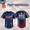 Los Angeles Dodgers First Responders Fire Dept Police EMS 2025 Custom Baseball Jersey