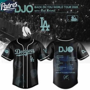 Los Angeles Dodgers MLB x DJO Back To You World Tour 2025 With Post Animal Baseball Jersey