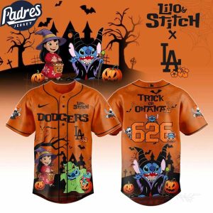 Los Angeles Dodgers X 626 Lilo Stitch Trick Or Treat Jersey Dodgers Merch Halloween Fan Gifts