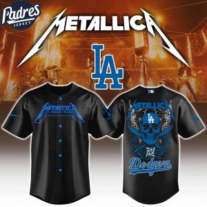 Los Angeles Dodgers x MLB Metallica Baseball Jersey