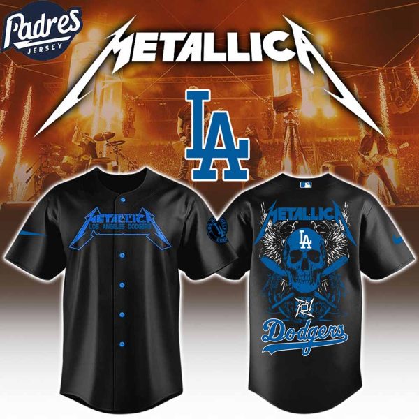 Los Angeles Dodgers x MLB Metallica Baseball Jersey