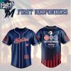 Miami Marlins First Responders Fire Dept Police EMS 2025 Custom Baseball Jersey