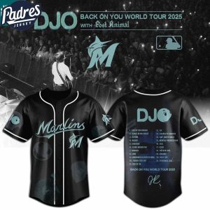 Miami Marlins MLB x DJO Back To You World Tour 2025 With Post Animal MLB Baseball Jersey