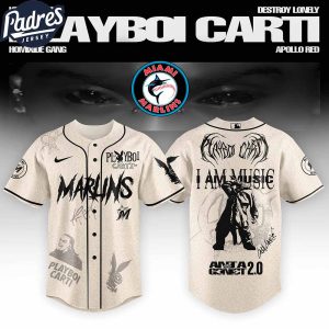 Miami Marlins MLB x Playboi Carti Antagonist Tour Custom Baseball Jersey