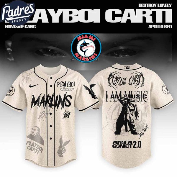 Miami Marlins MLB x Playboi Carti Antagonist Tour Custom Baseball Jersey