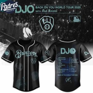 Milwaukee Brewers MLB x DJO Back To You World Tour 2025 With Post Animal Baseball Jersey