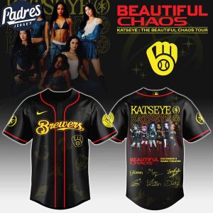 Milwaukee Brewers MLB x Katseye The Beautiful Chaos Tour Custom Baseball Jersey