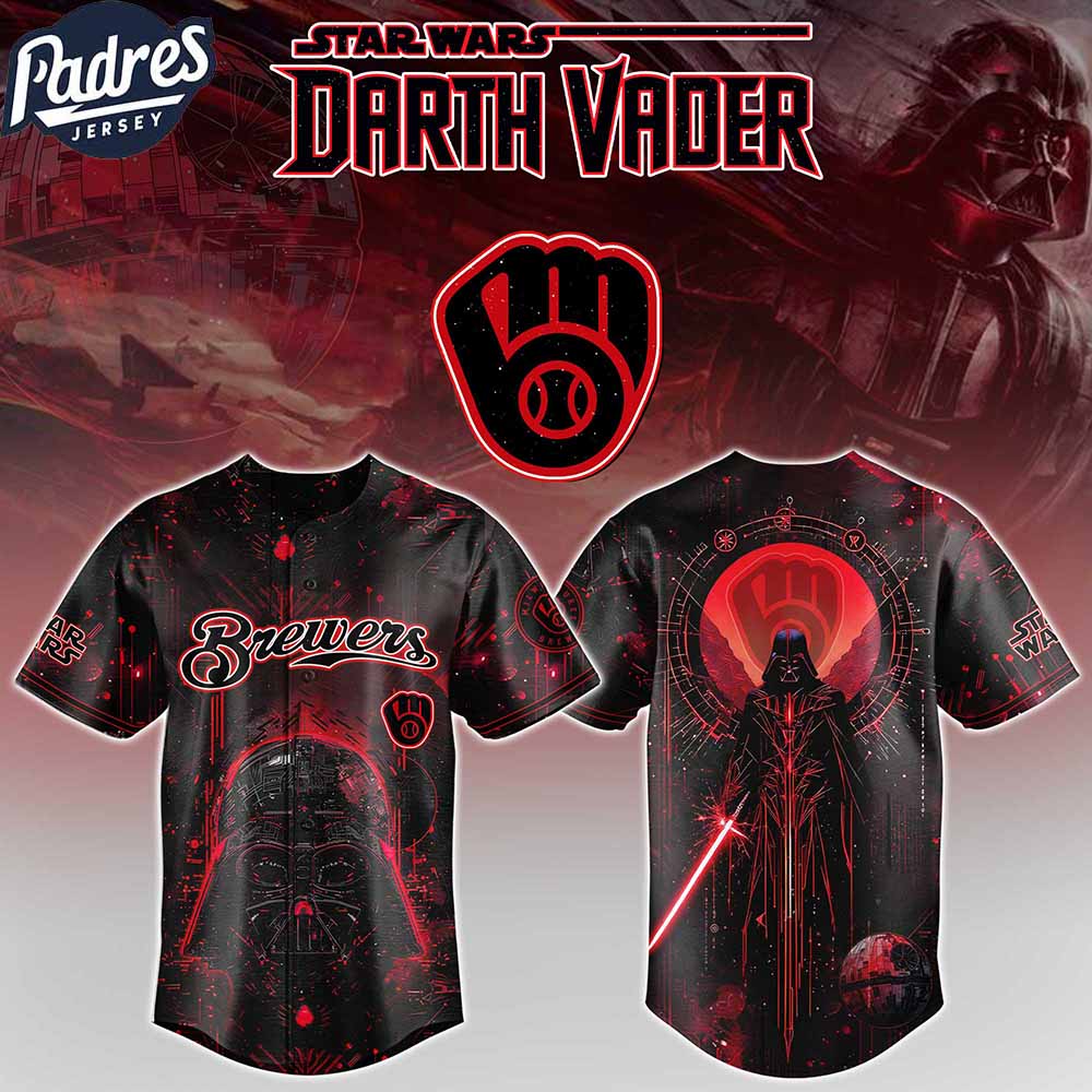 Milwaukee Brewers MLB x Star Wars Limited Edition Baseball Jersey Milwaukee Brewers MLB x Star Wars Limited Edition Baseball Jersey