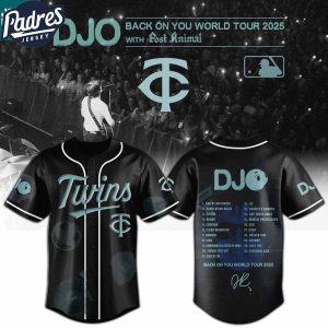 Minnesota Twins MLB x DJO Back To You World Tour 2025 With Post Animal MLB Baseball Jersey