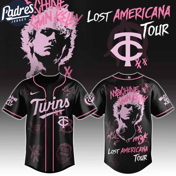 Minnesota Twins MLB x MGK The Lost Americana Tour Custom Baseball Jersey