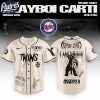 Minnesota Twins MLB x Playboi Carti Antagonist Tour Custom Baseball Jersey