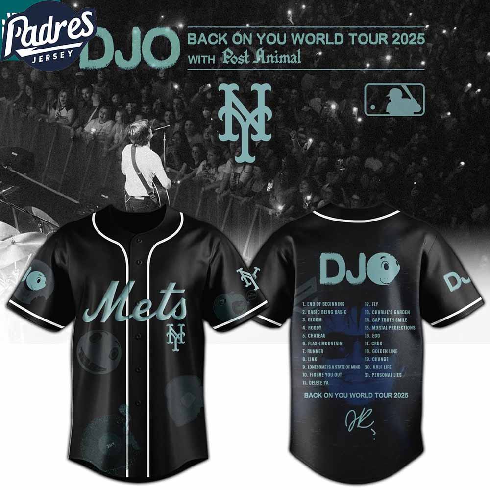 New York Mets MLB x DJO Back To You World Tour 2025 With Post Animal MLB Baseball Jersey New York Mets MLB x DJO Back To You World Tour 2025 With Post Animal MLB Baseball Jersey