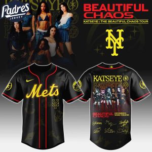 New York Mets MLB x Katseye The Beautiful Chaos Tour Custom Baseball Jersey