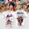 New York Mets MLB x One Piece Monkey D Luffy 2025 Baseball Jersey
