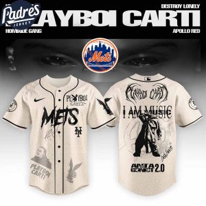 New York Mets MLB x Playboi Carti Antagonist Tour Custom Baseball Jersey