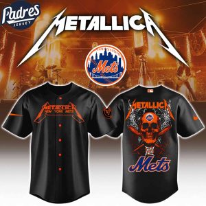 New York Mets x MLB Metallica Baseball Jersey
