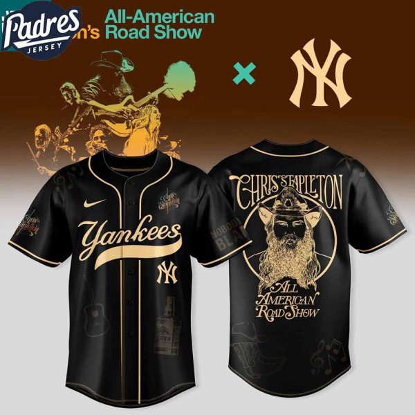 New York Yankees Chris Stapleton All American Road Show Tour Baseball Jersey