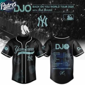 New York Yankees MLB x DJO Back To You World Tour 2025 With Post Animal Baseball Jersey
