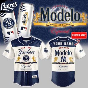 New York Yankees Modelo American's Beer 2025 Personalized Baseball Jersey