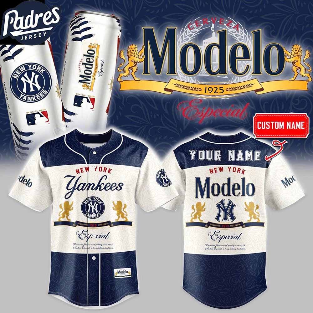 New York Yankees Modelo American’s Beer 2025 Personalized Baseball Jersey New York Yankees Modelo American’s Beer 2025 Personalized Baseball Jersey