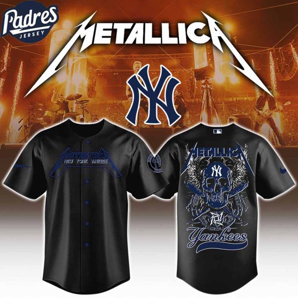 New York Yankees x MLB Metallica Baseball Jersey
