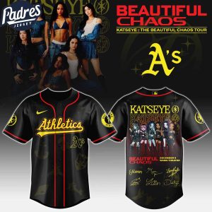 Oakland Athletics MLB x Katseye The Beautiful Chaos Tour Custom Baseball Jersey