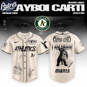 Oakland Athletics MLB x Playboi Carti Antagonist Tour Custom Baseball Jersey