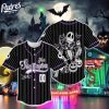 Personalized Jack Skellington Nightmare Before Christmas Black Baseball Jersey