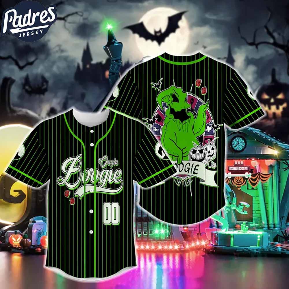 Personalized Oogie Boogie Nightmare Before Christmas Baseball Jersey Personalized Oogie Boogie Nightmare Before Christmas Baseball Jersey