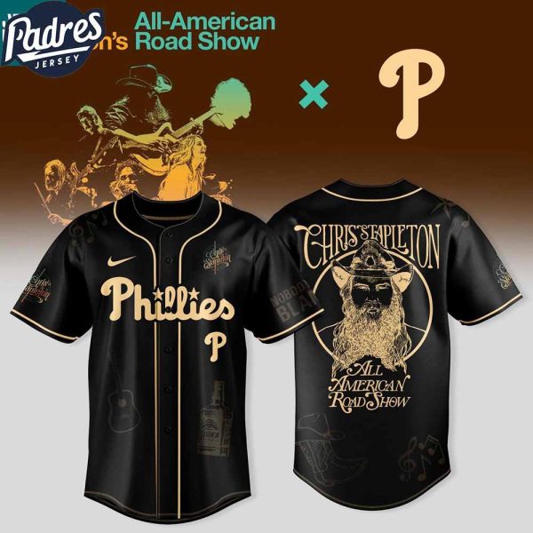 Philadelphia Phillies Chris Stapleton All American Road Show Tour Baseball Jersey