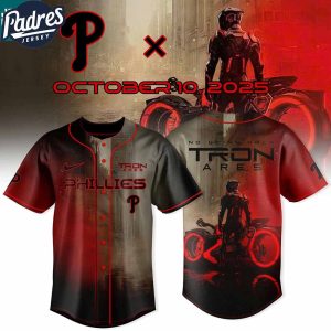 Philadelphia Phillies Tron Ares New Movie 2025 No Going Back Baseball Jersey