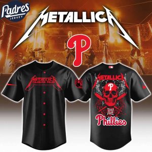 Philadelphia Phillies x MLB Metallica Baseball Jersey