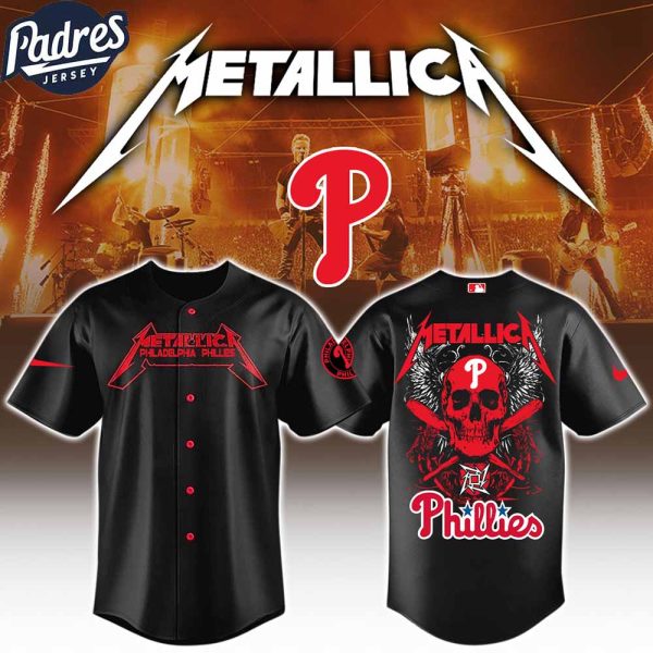 Philadelphia Phillies x MLB Metallica Baseball Jersey