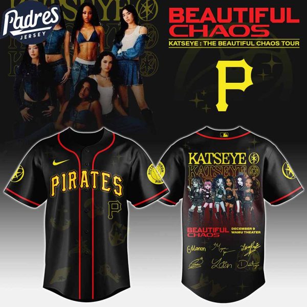 Pittsburgh Pirates MLB x Katseye The Beautiful Chaos Tour Custom Baseball Jersey