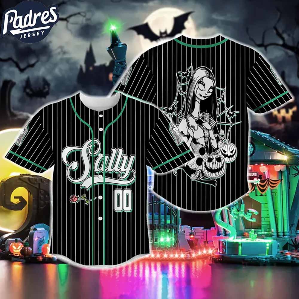 Sally Nightmare Before Christmas Custom Baseball Jersey Sally Nightmare Before Christmas Custom Baseball Jersey