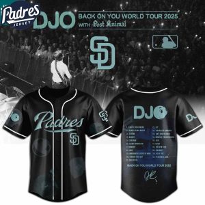 San Diego Padres MLB x DJO Back To You World Tour 2025 With Post Animal Baseball Jersey 1