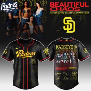 San Diego Padres MLB x Katseye The Beautiful Chaos Tour Custom Baseball Jersey