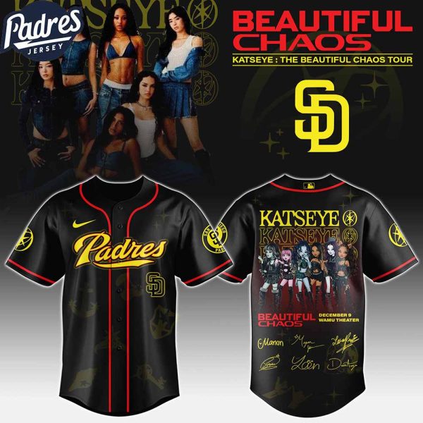 San Diego Padres MLB x Katseye The Beautiful Chaos Tour Custom Baseball Jersey