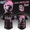 San Diego Padres MLB x MGK The Lost Americana Tour Custom Baseball Jersey