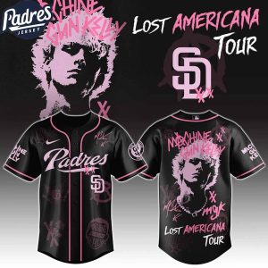 San Diego Padres MLB x MGK The Lost Americana Tour Custom Baseball Jersey